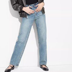 #88 Universal Thread High Rise 90's Straight Leg Jean in Medium Wash